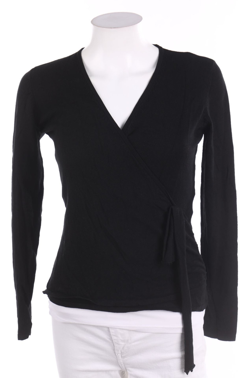 MORE & MORE - Longsleeve-Shirt in Wickel-Optik - S