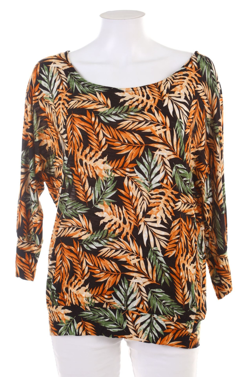 Chicorée - Longsleeve-Shirt mit Tropical Print - XL