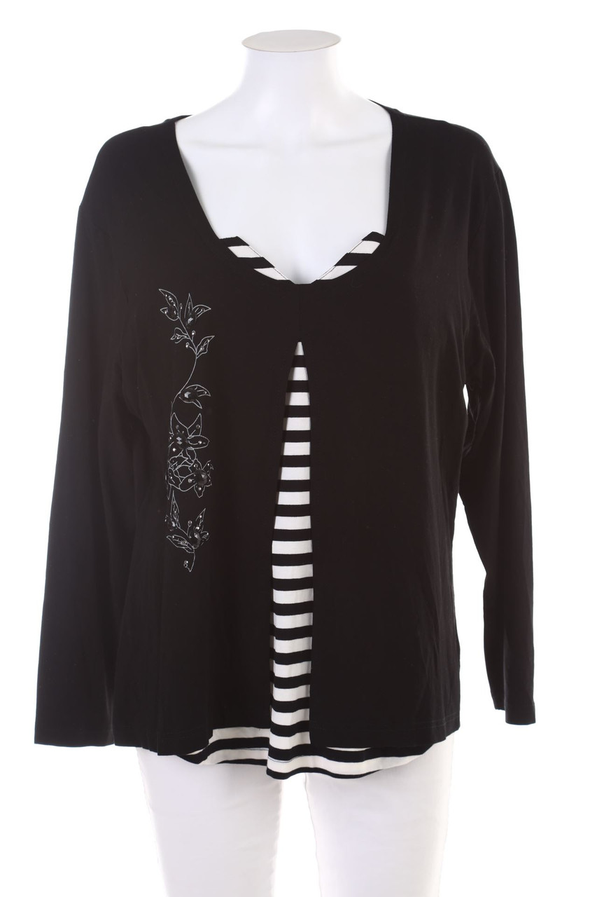 Ohne Label - Strick-Pullover im Layer Look - 3XL