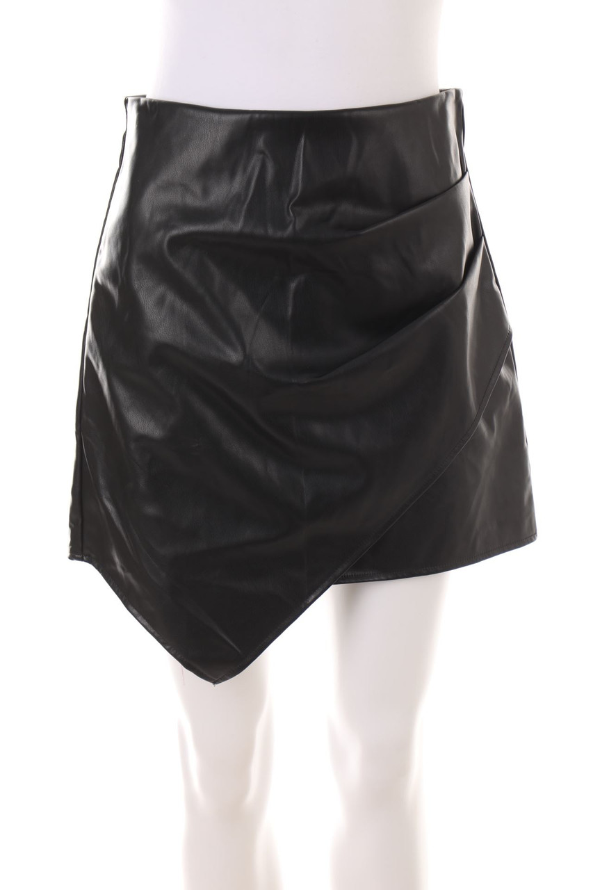 Ohne Label - Faux Leather-Mini-Rock - M