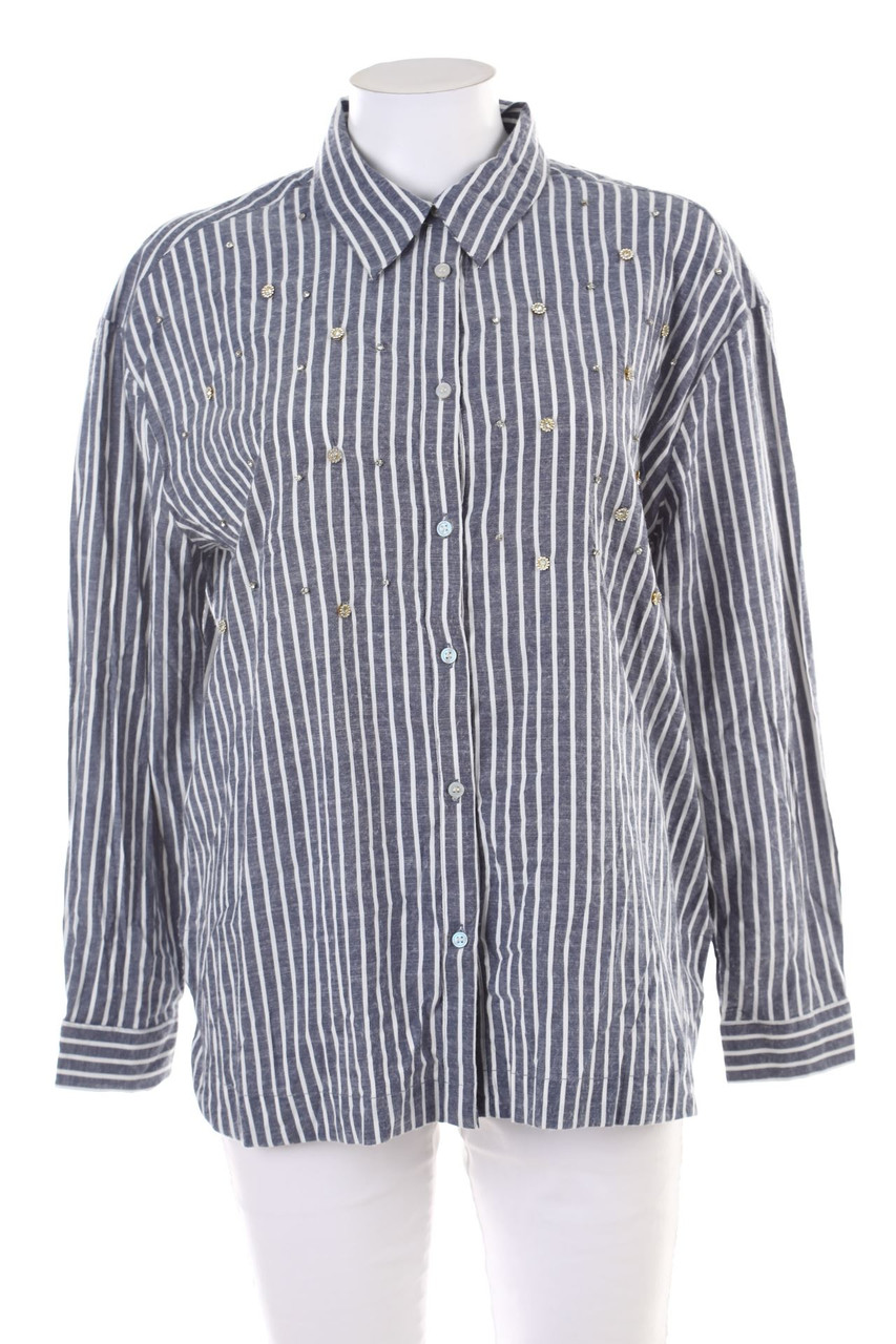 An´ge - Hemd-Bluse mit Strass-Steinen - S