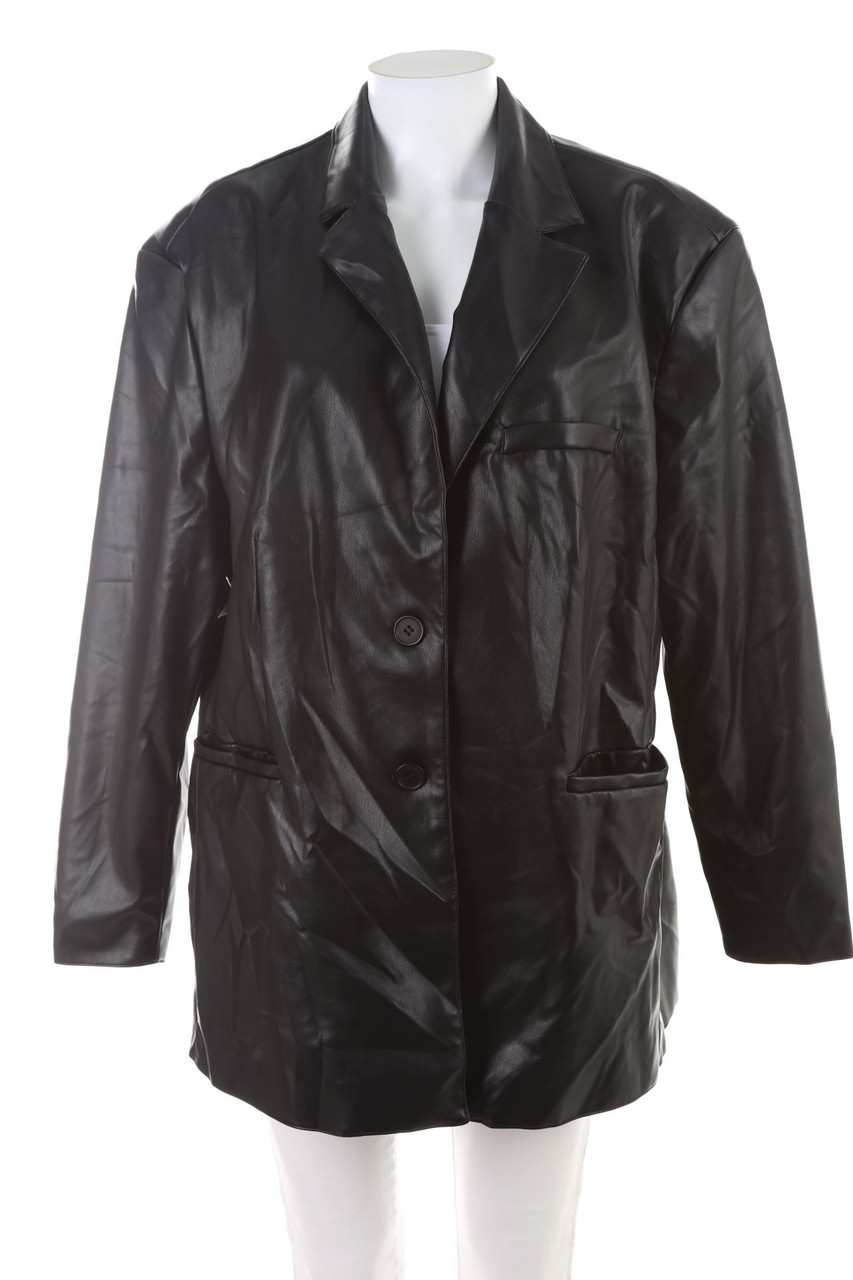 H&M - Faux Leather-Blazer - L