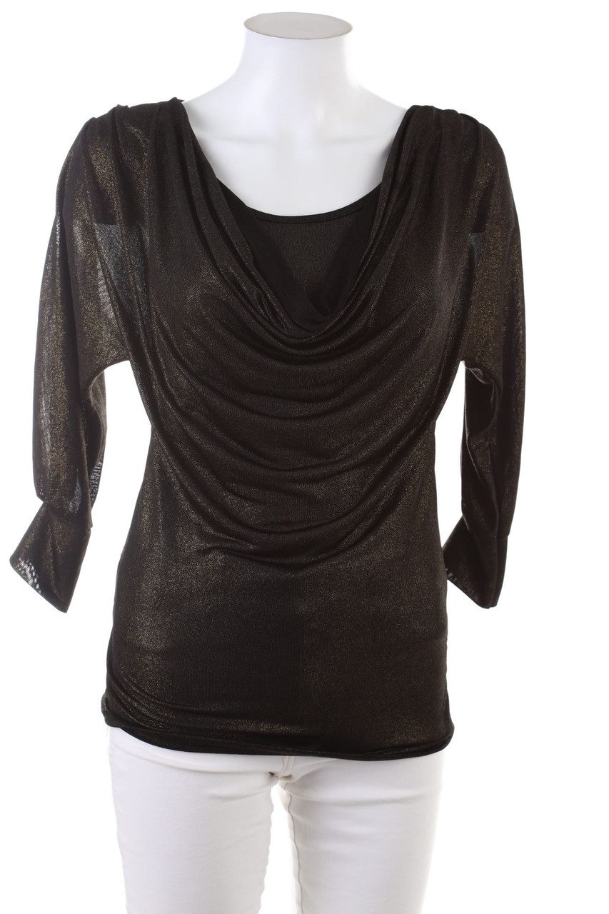 Ohne Label - Longsleeve-Shirt mit Glitzer - S