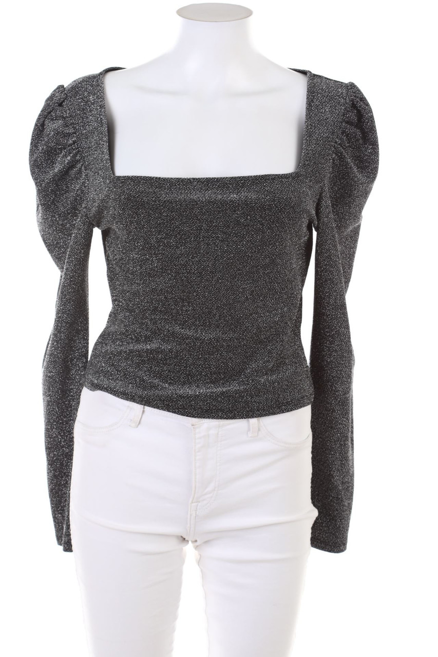 H&M - Glitzer-Longsleeve-Shirt - L