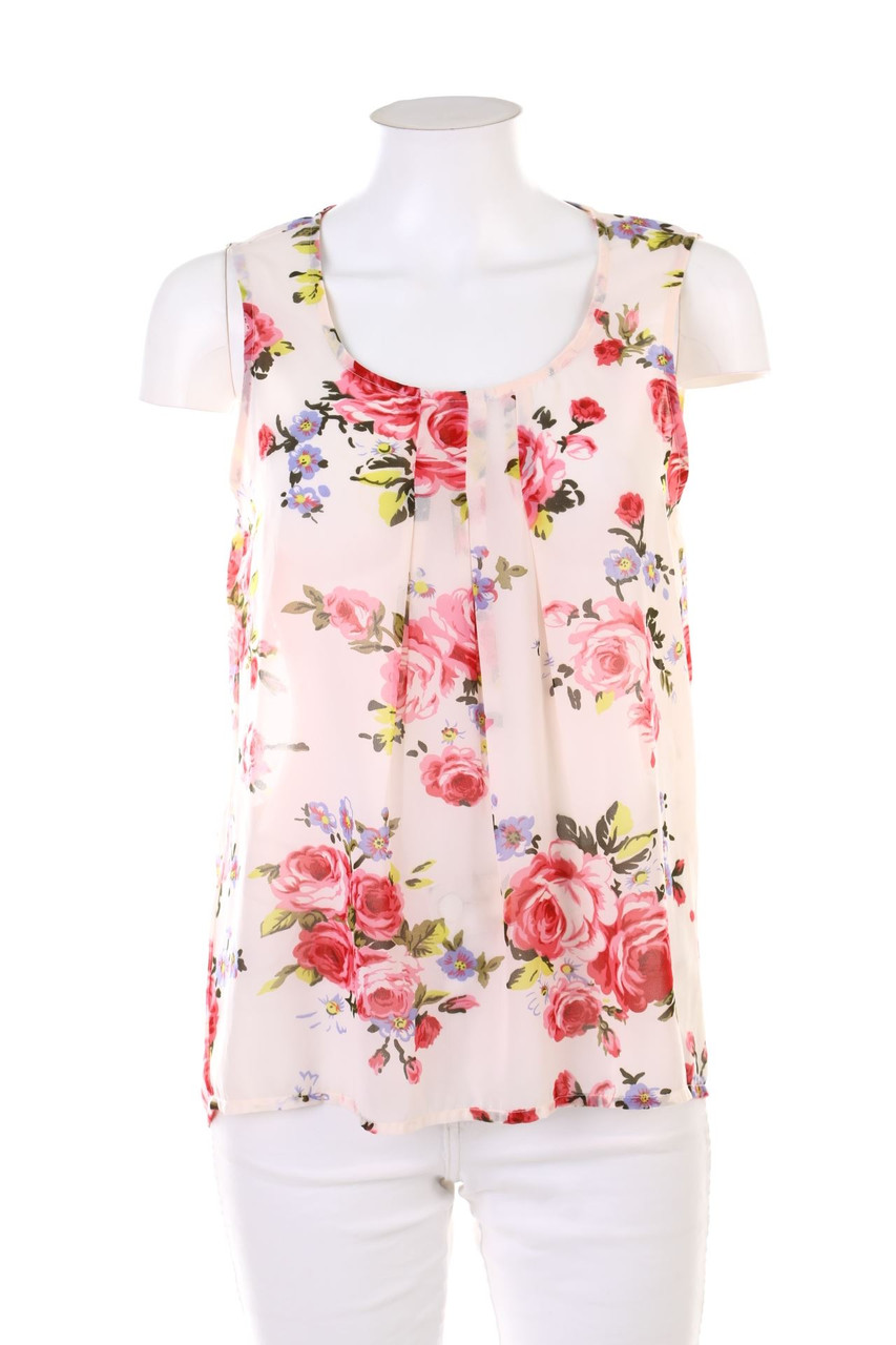 ONLY - Blusentop mit Blumen-Print - S
