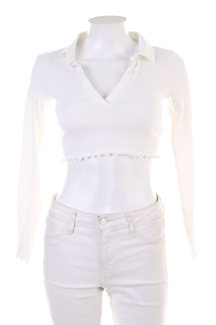 TALLY WEiJL - Cropped-Longsleeve-Shirt - XS