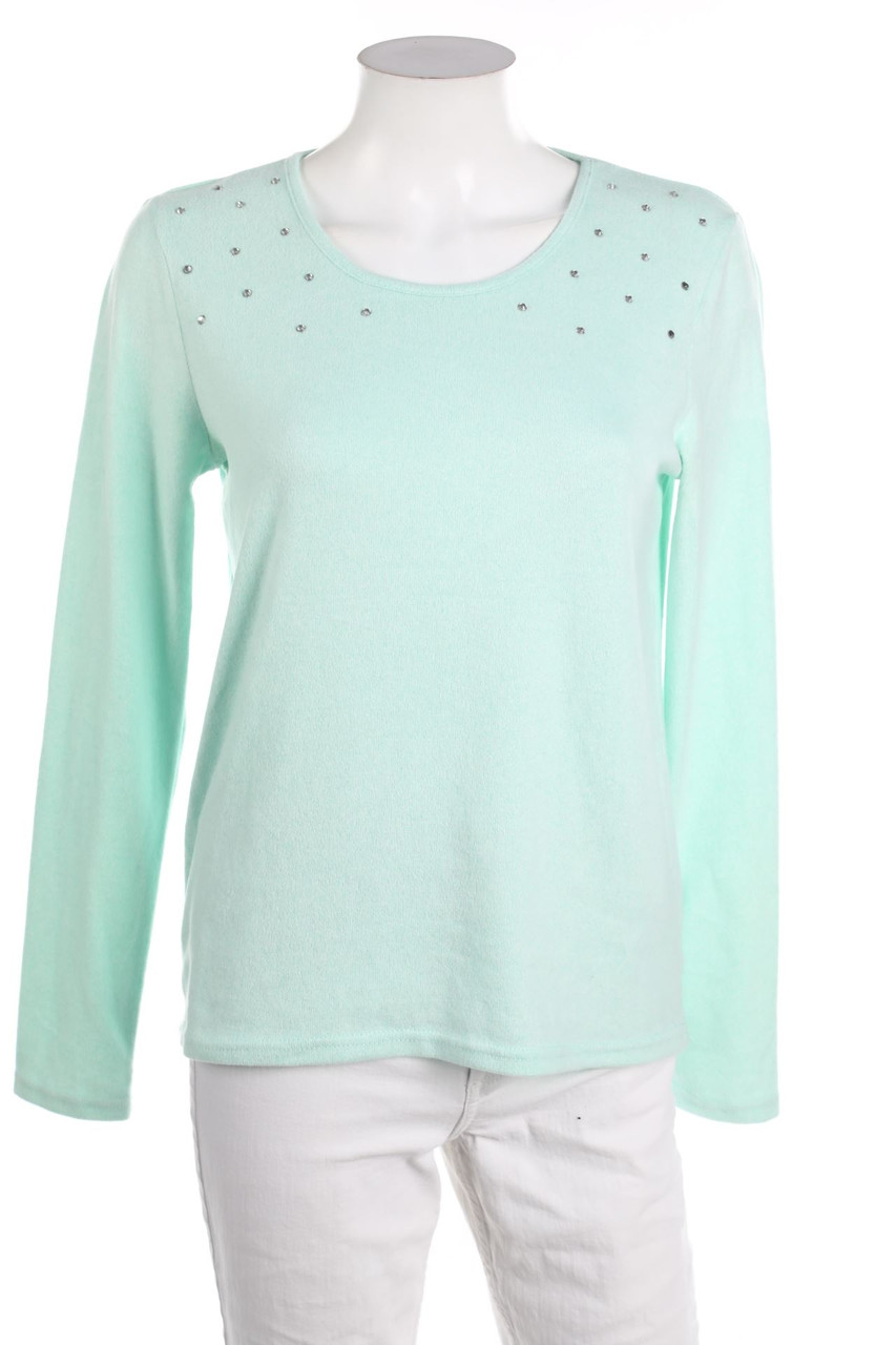 Janina - Strick-Pullover mit Strass-Steinen - M