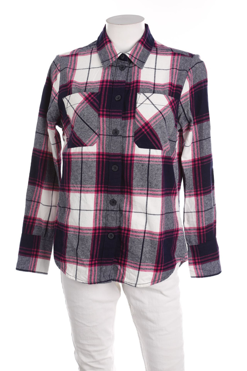 TCM - Karo-Hemd-Bluse aus Baumwolle - S