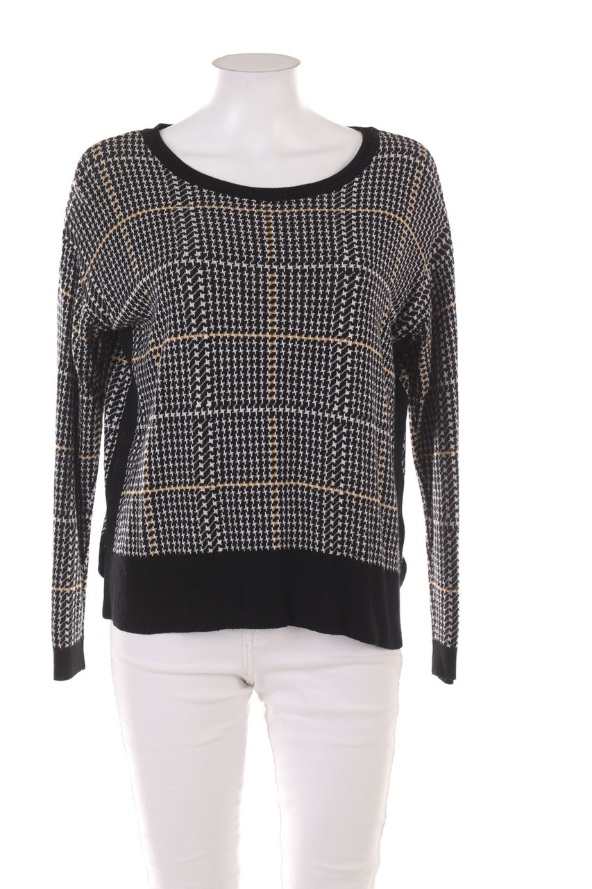 MORE & MORE - Strick-Pullover mit Karo-Muster - XS