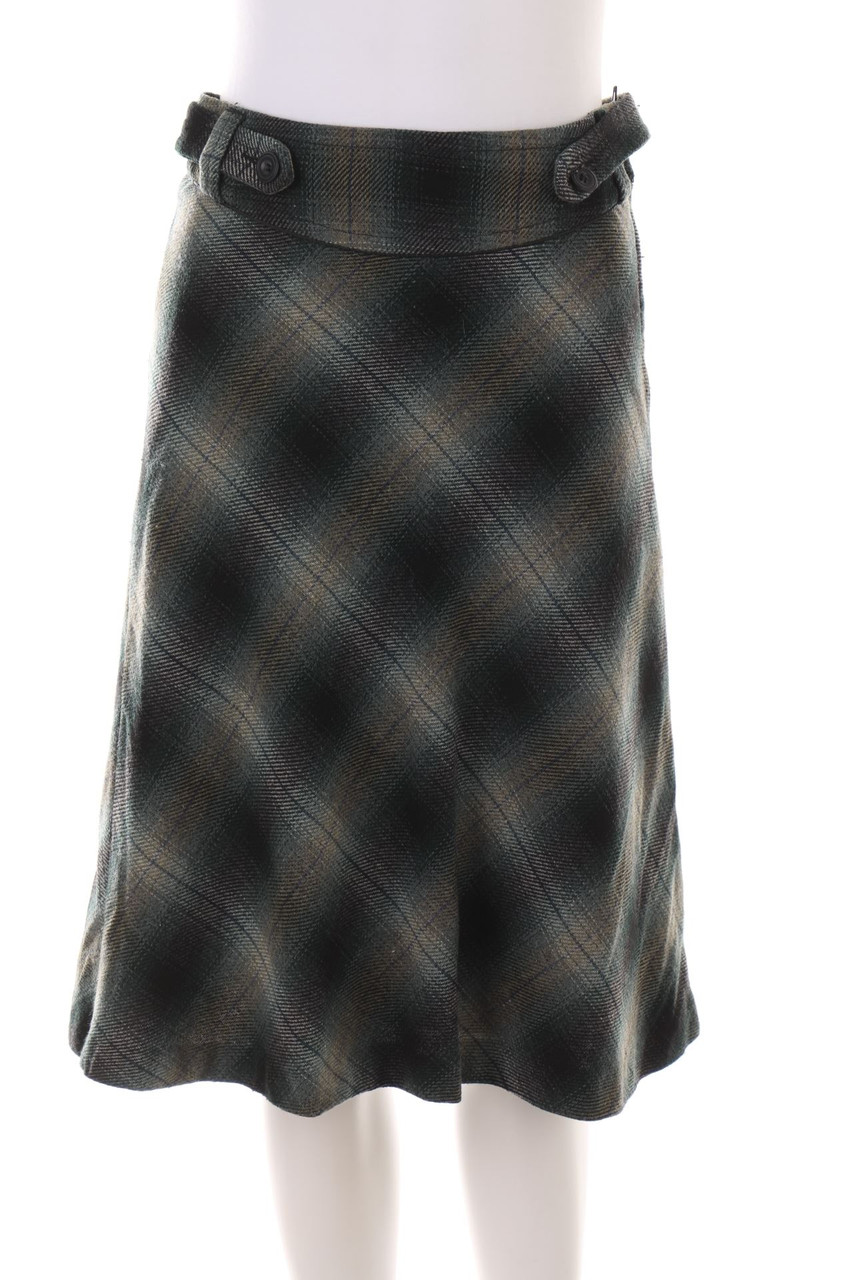 H&M - Karo-Rock mit Wolle - S