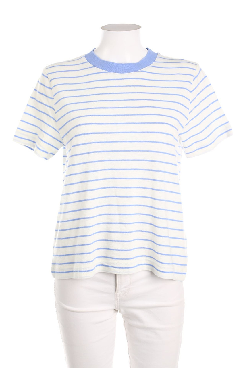 C&A - Kurzarm-Shirt mit Streifen - M