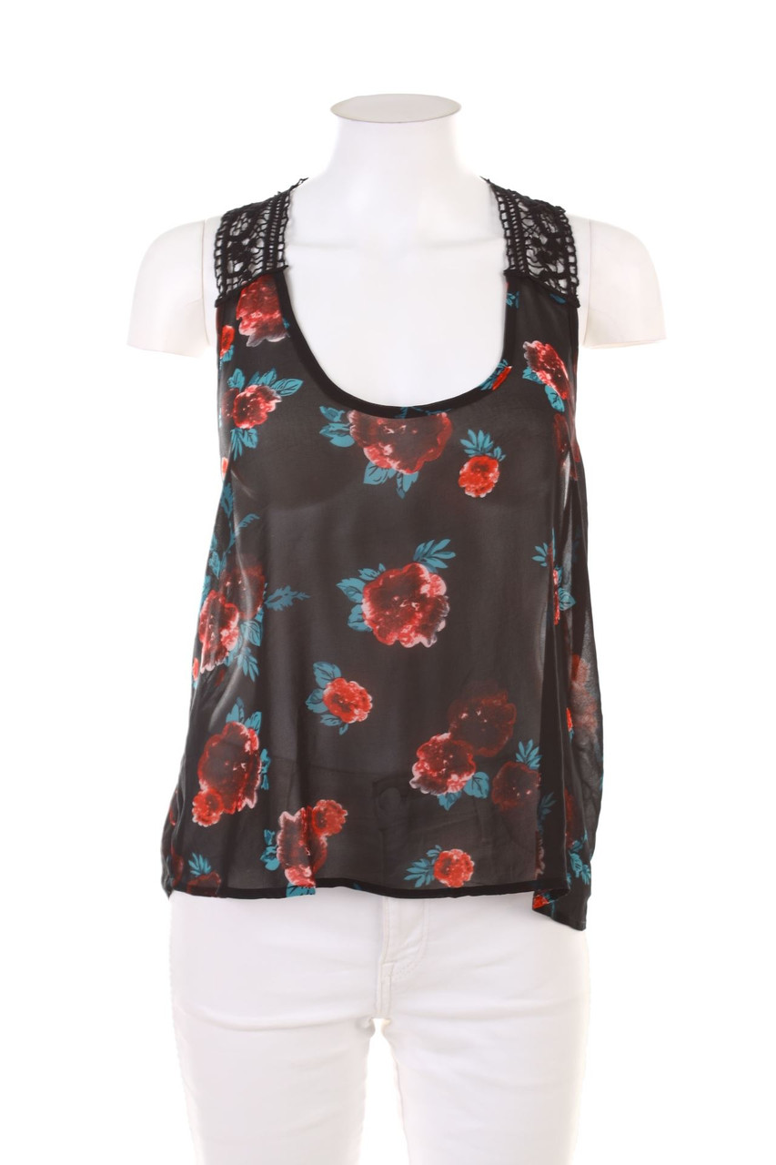 Urban Surface - Top mit Blumen-Print - L