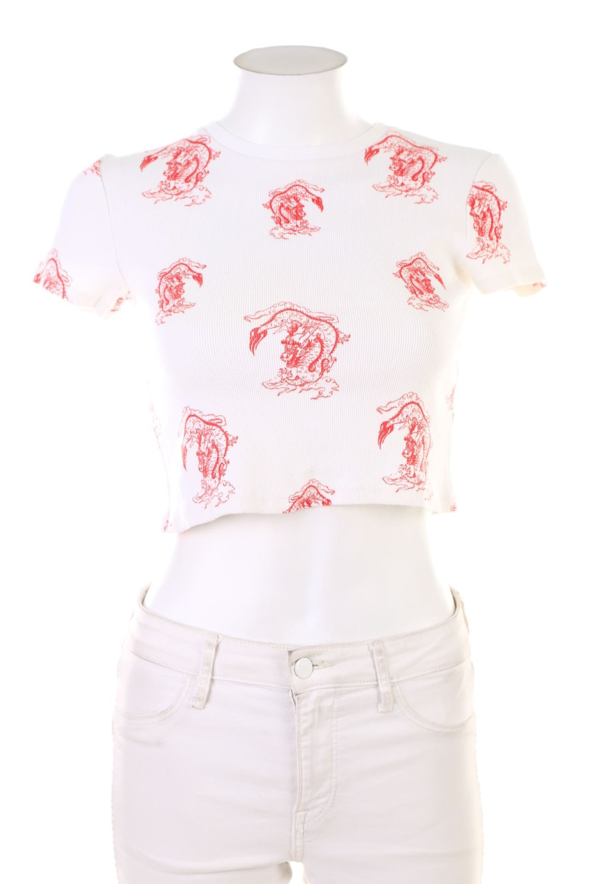 Bershka - Y2K-Cropped-Shirt - M