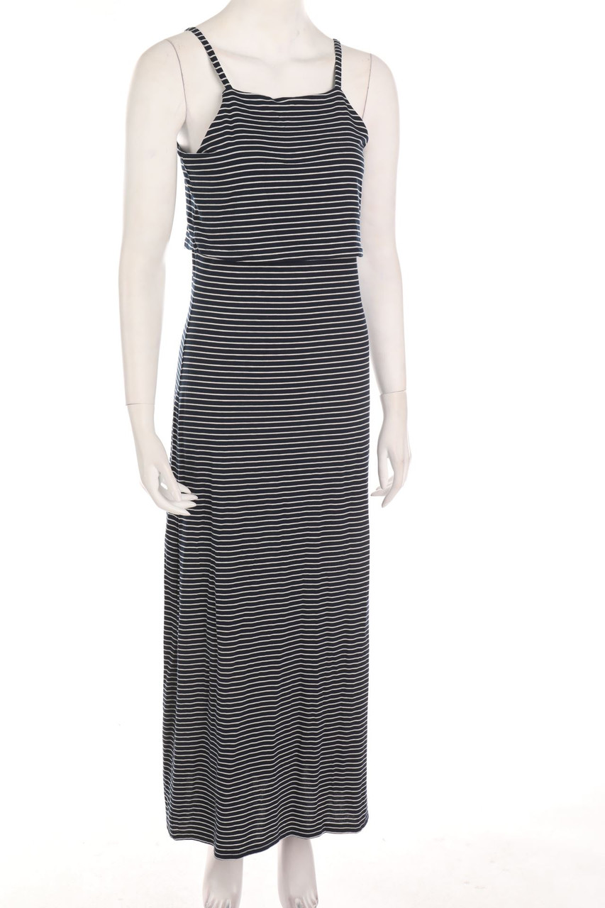 TOM TAILOR - Streifen-Maxi-Kleid - M