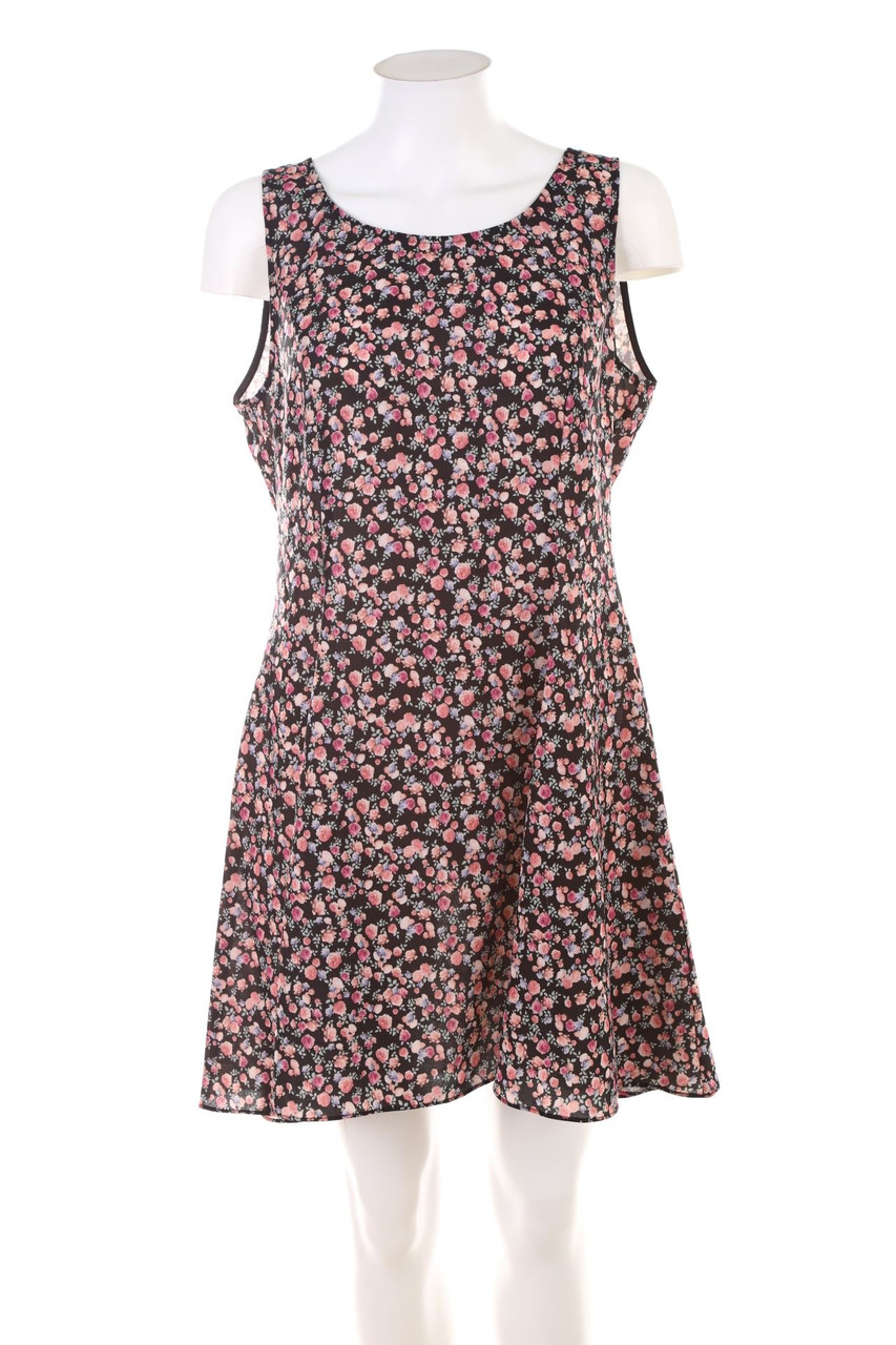 H&M DIVIDED - Minikleid mit Blumen-Print - XXL