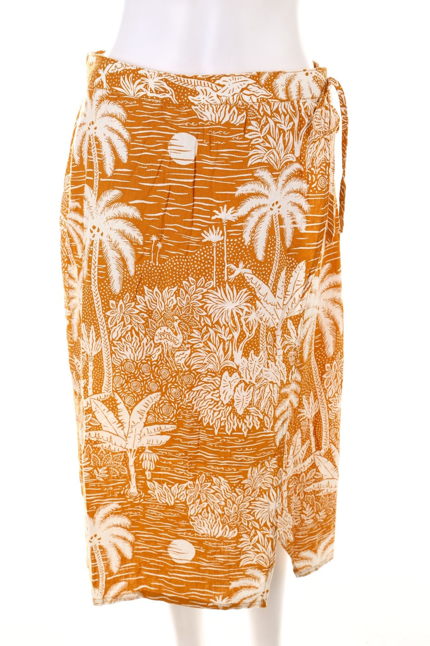 H&M - Wickel-Rock aus Leinen-Mix - XL