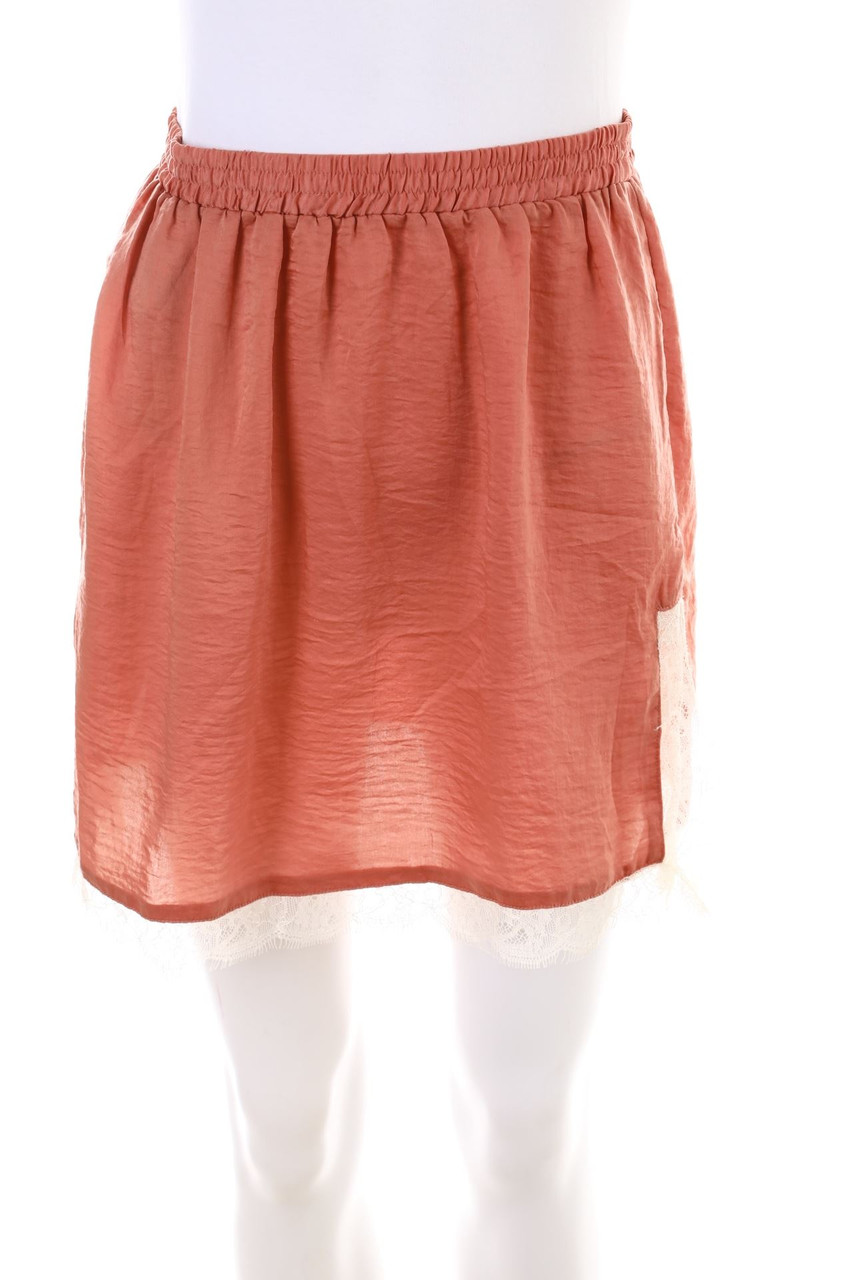 MANGO - Minirock mit Spitzen-Einsatz - S