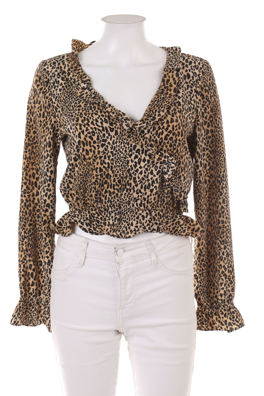 H&M - Bluse mit Leo-Print - S