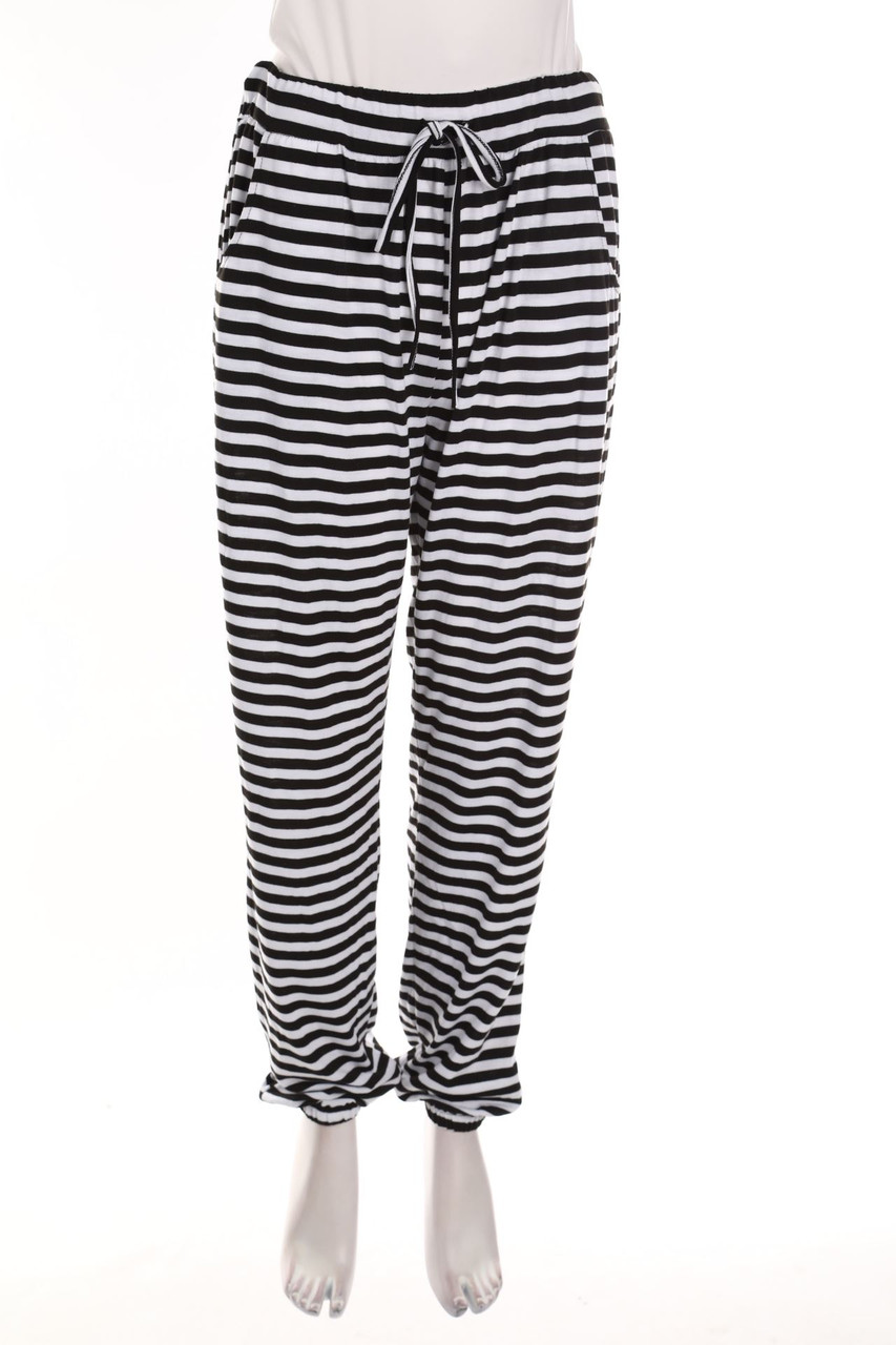Ohne Label - Streifen-Jogger-Hose - M