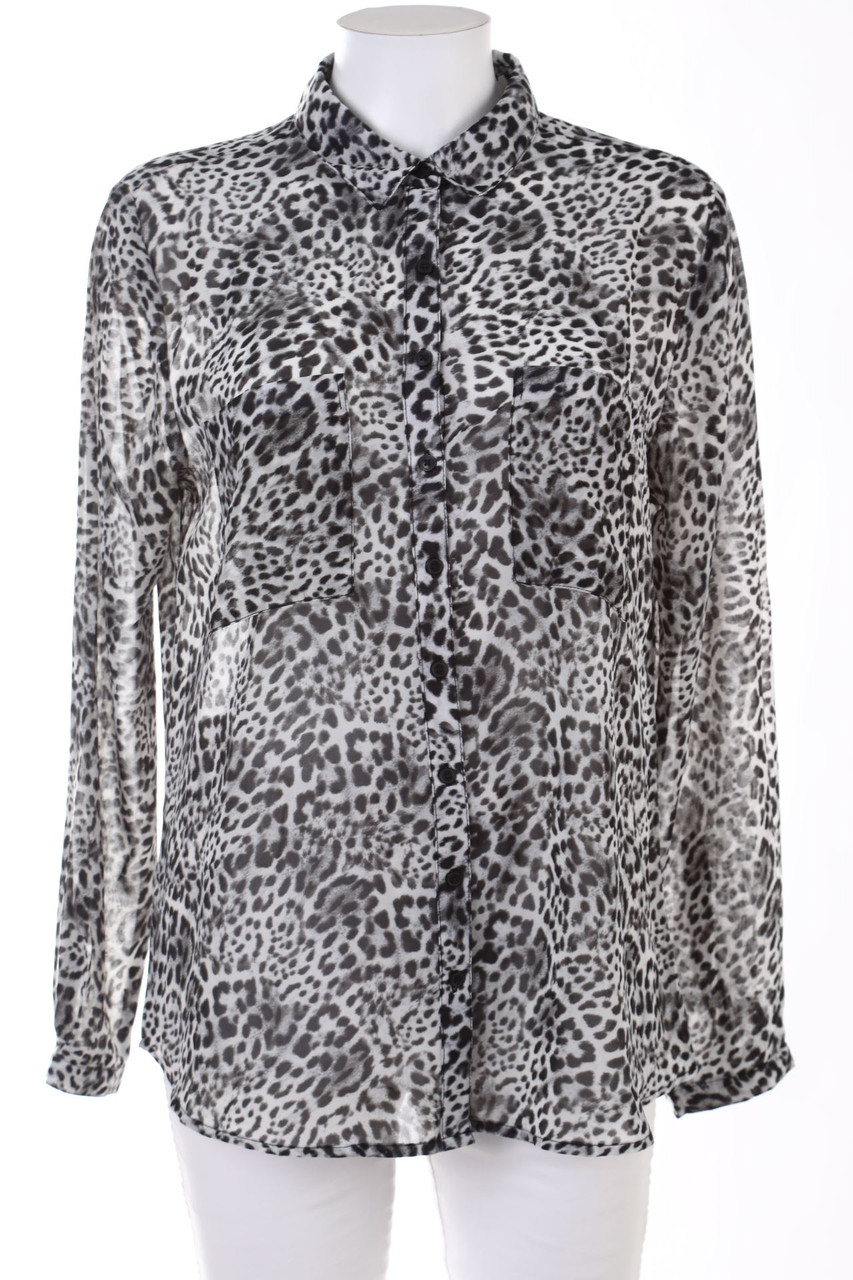 AMISU - Bluse mit Animal-Print - M