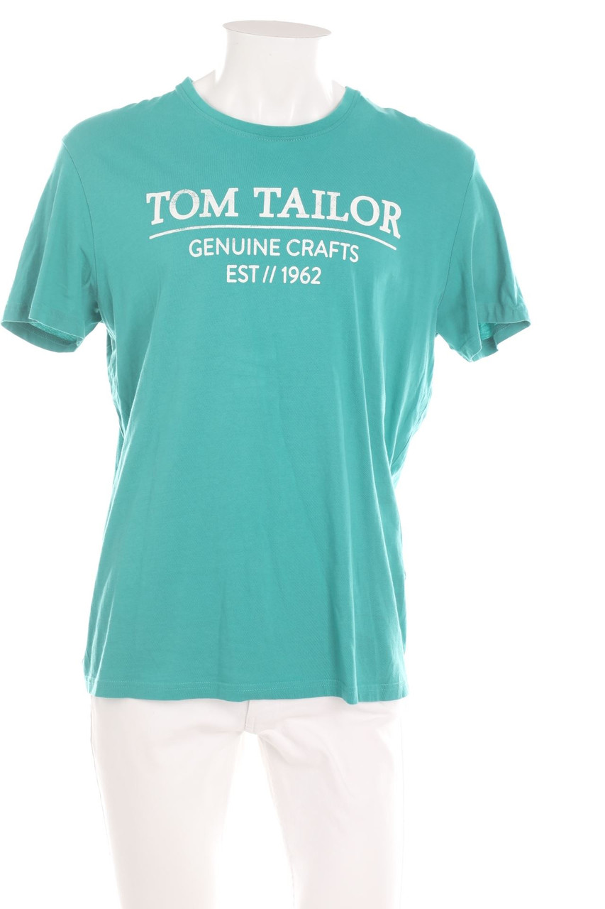 TOM TAILOR - T-Shirt mit Rundhals mit Logo-Print - XL