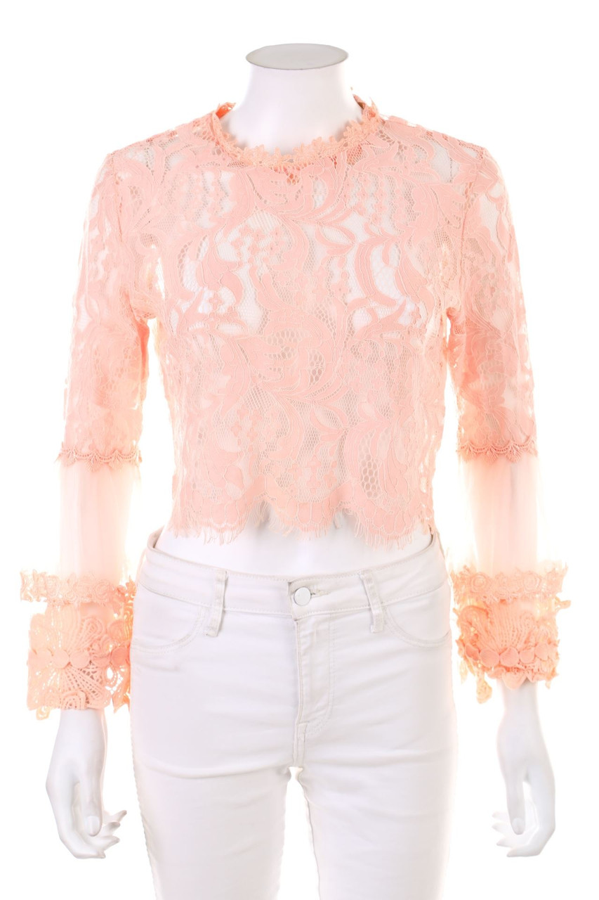 SECONDHAND - Spitzen-Bluse - S