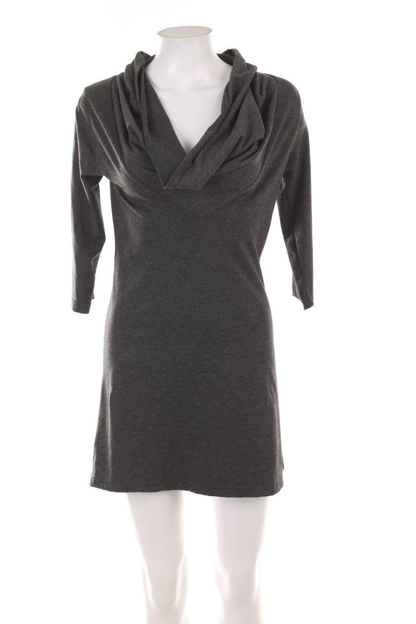 VERO MODA - Mini-Strickkleid mit Wasserfall-Ausschnitt - S