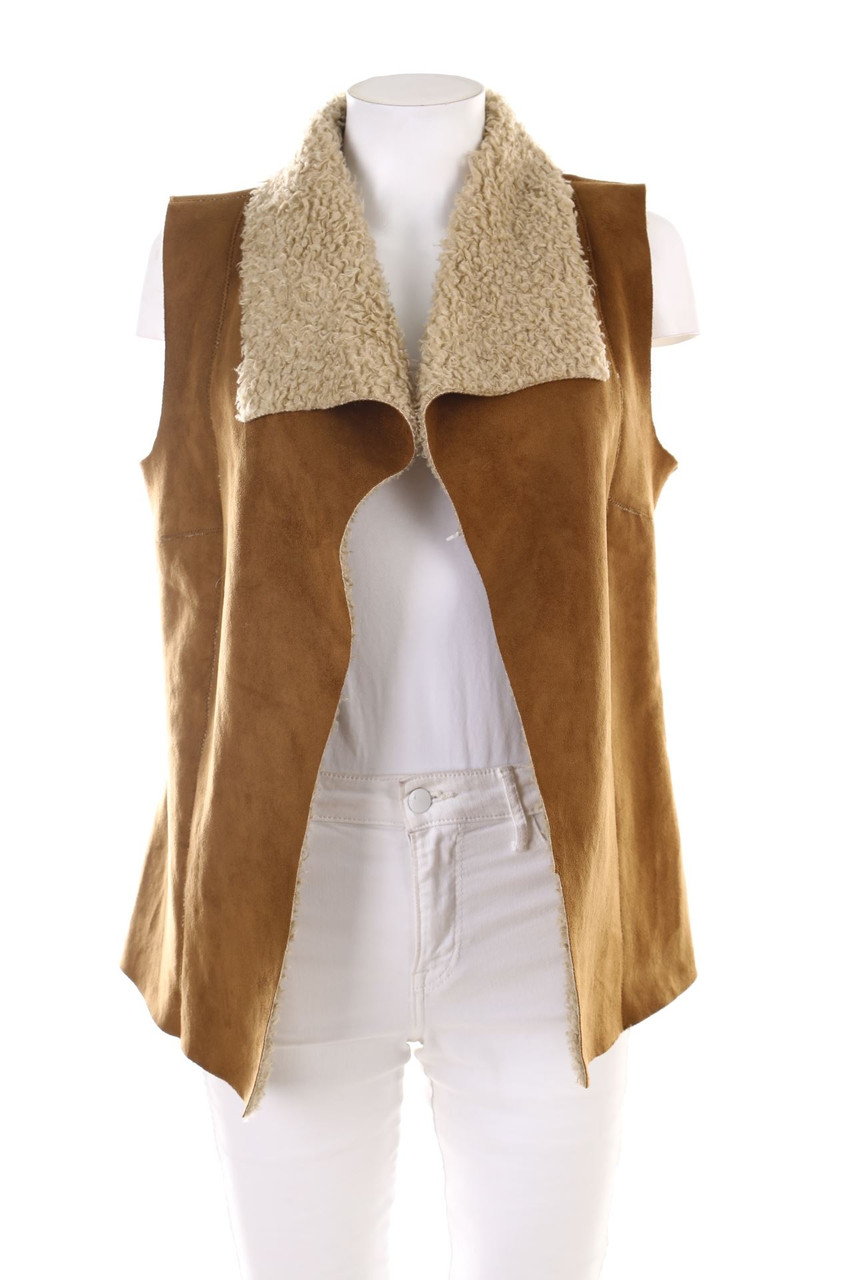 Bershka - Faux Shearling-Weste - M