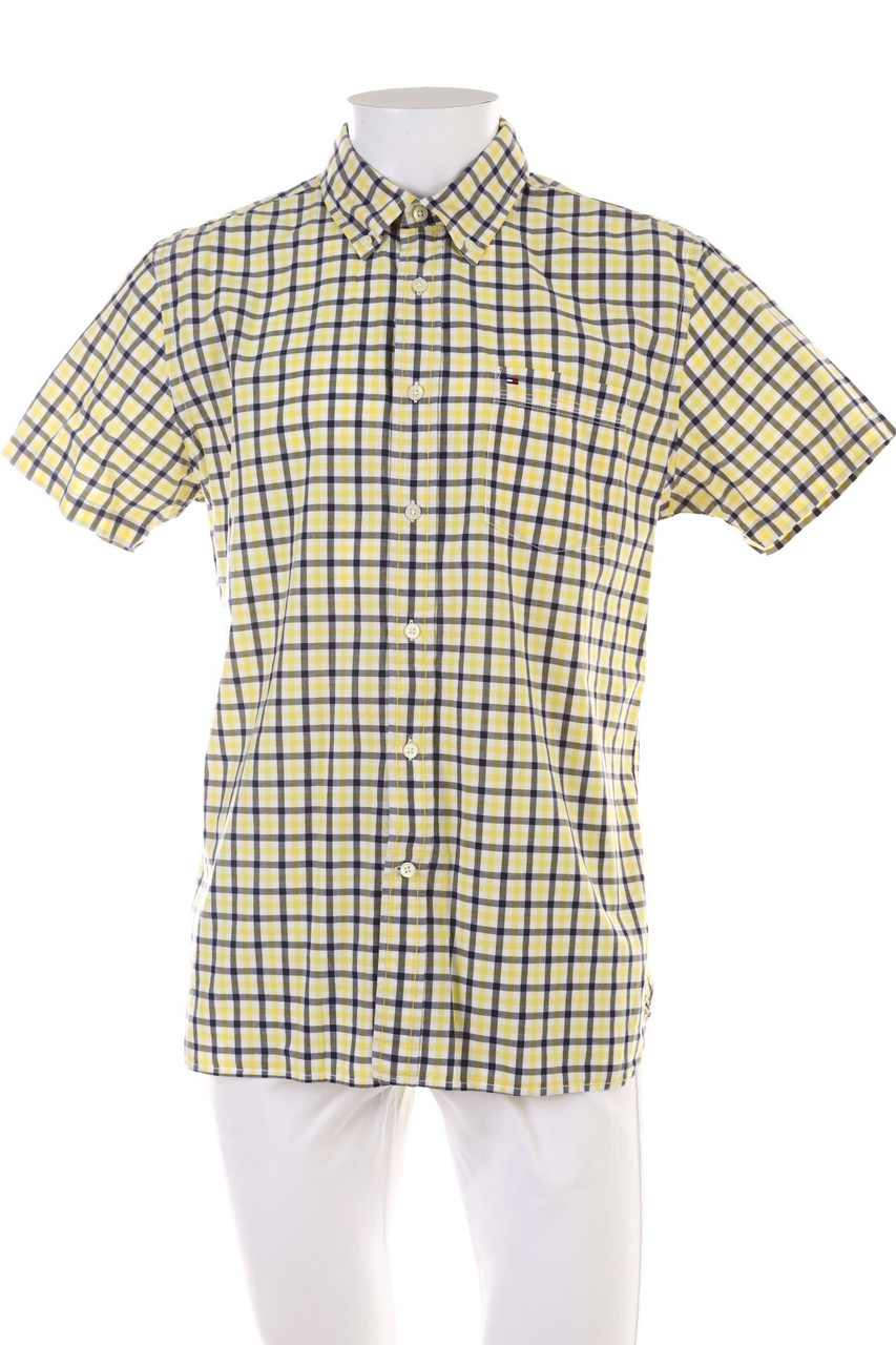 TOMMY HILFIGER - Kurzarm-Hemd mit Karo-Muster - L