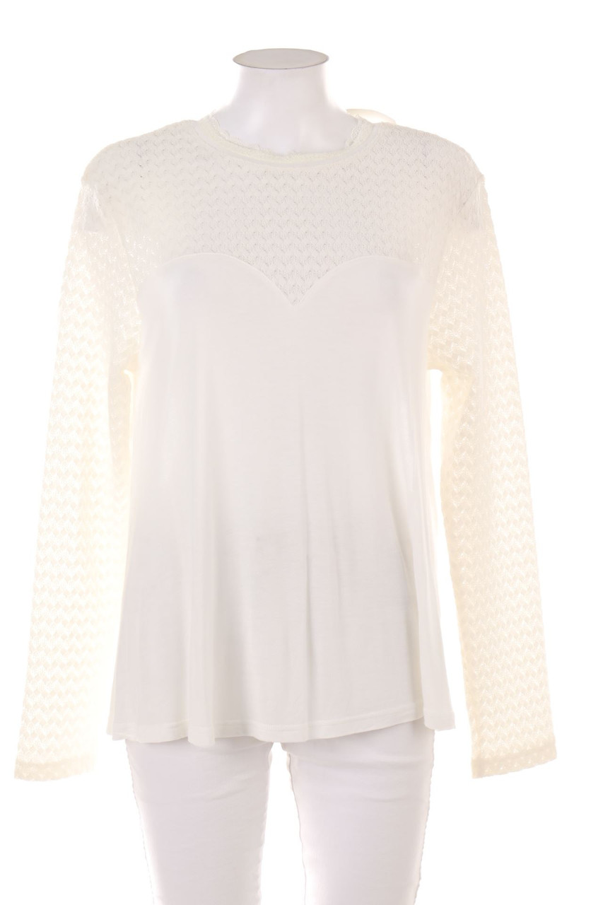 YES OR NO - Longsleeve-Shirt mit Spitze - XL