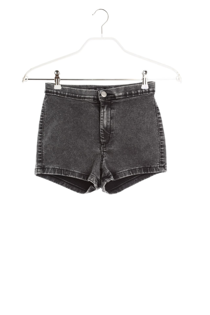 Bershka - High Waist-Jeans-Shorts - S