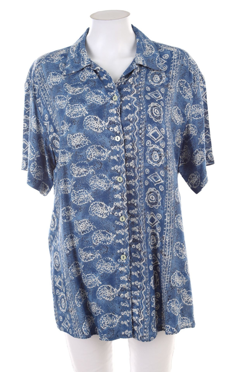 SECONDHAND - Hemd-Bluse mit kurzem Ärmel - 2XL