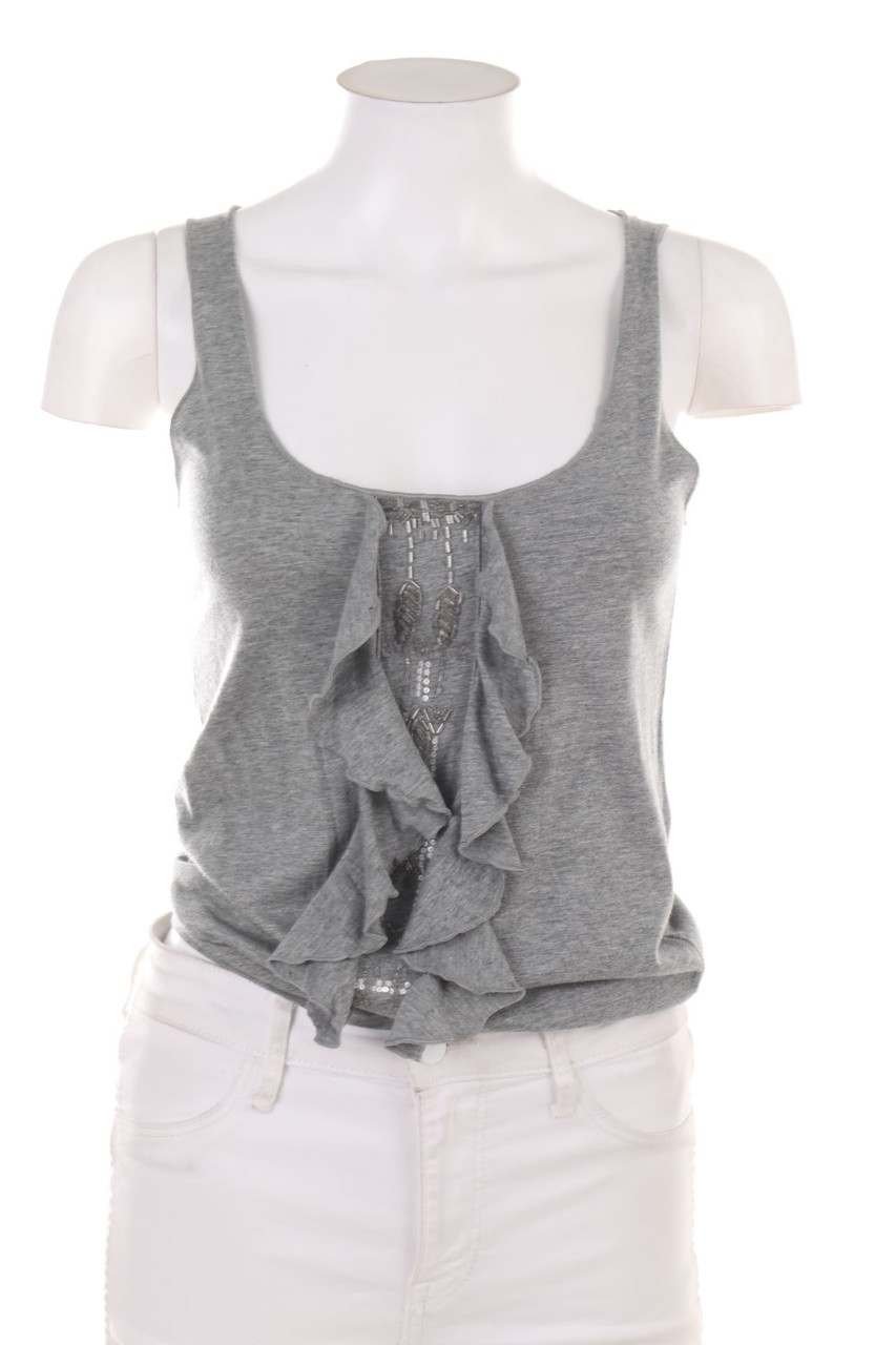 MANGO - Top mit Volants - S
