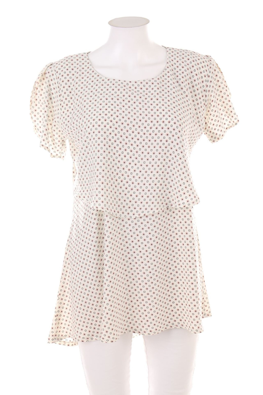 Ohne Label - Kurzarm-Bluse - L