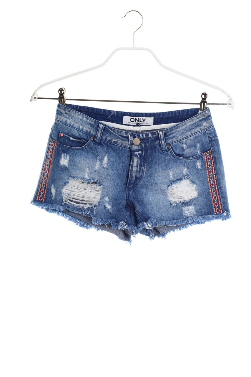 ONLY - Destroyed Jeans-Shorts - XXS