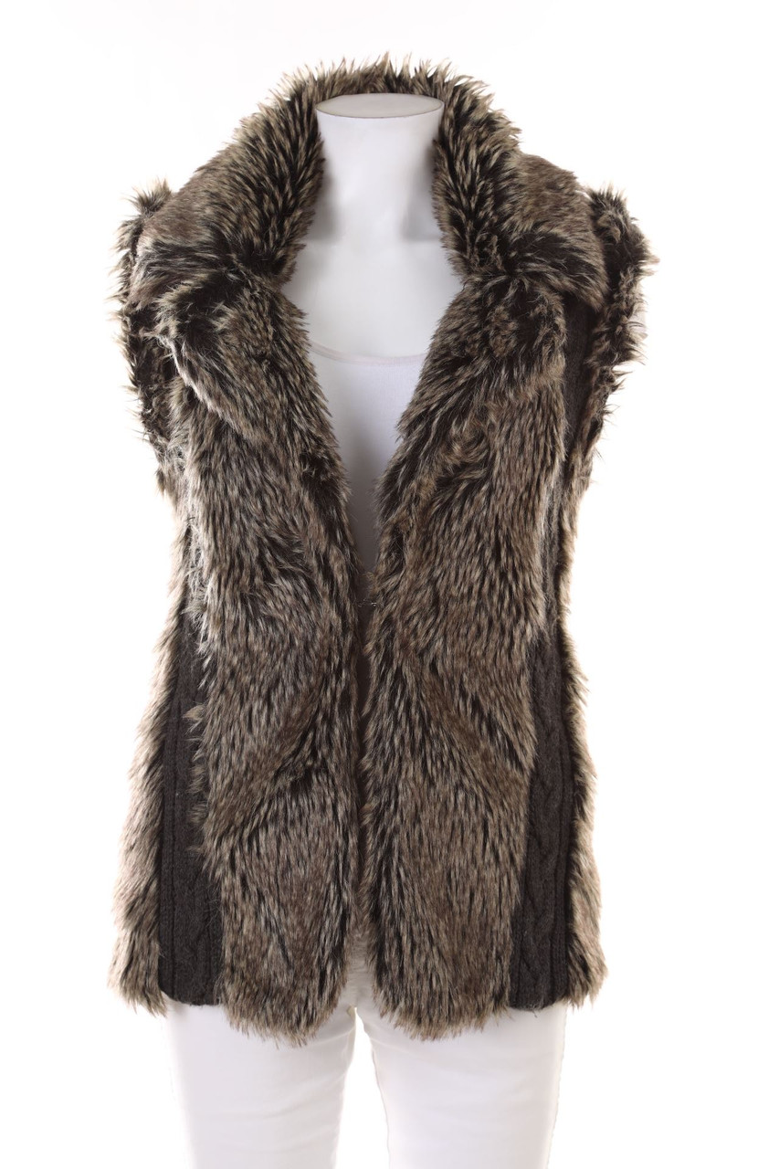 C&A - Fake Fur-Weste - S