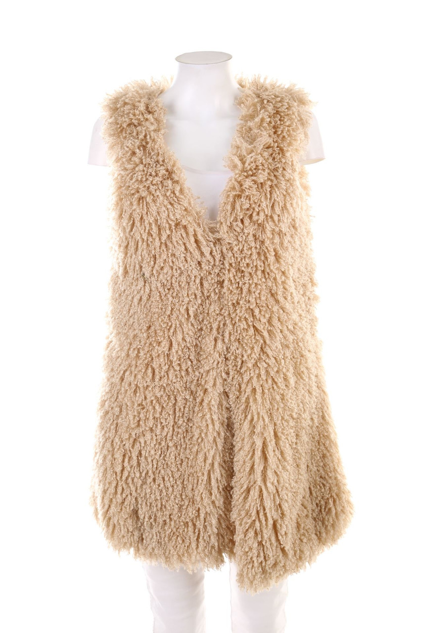 PINK BERRY - Fake Fur-Weste - L