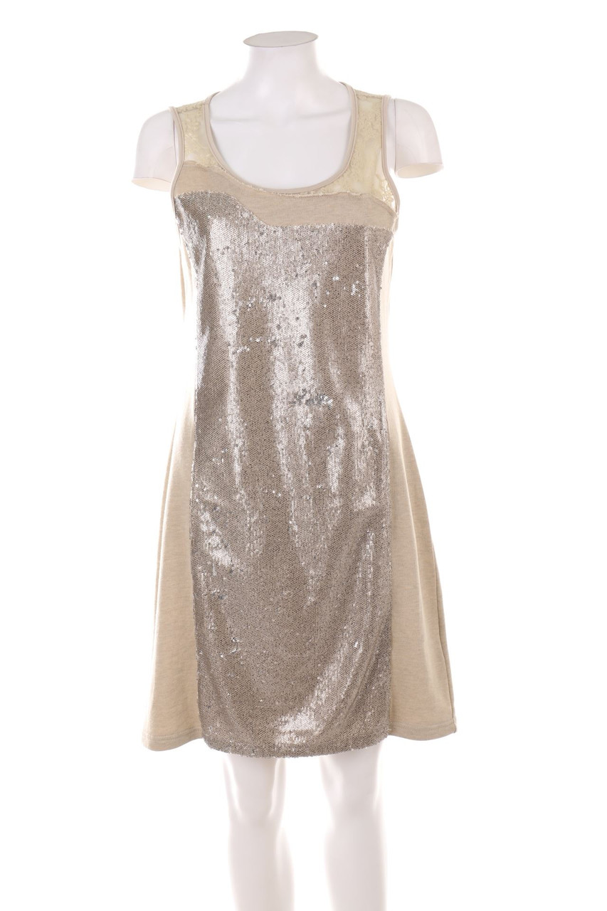 Cream - Party-Kleid mit Pailletten - M