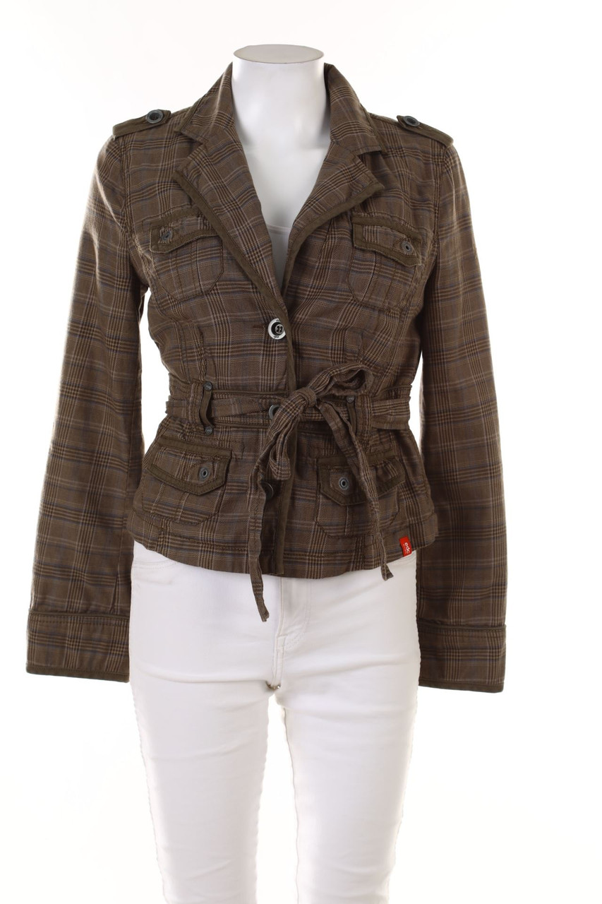 ESPRIT - Blazer-Jacke mit Karo-Muster - XS