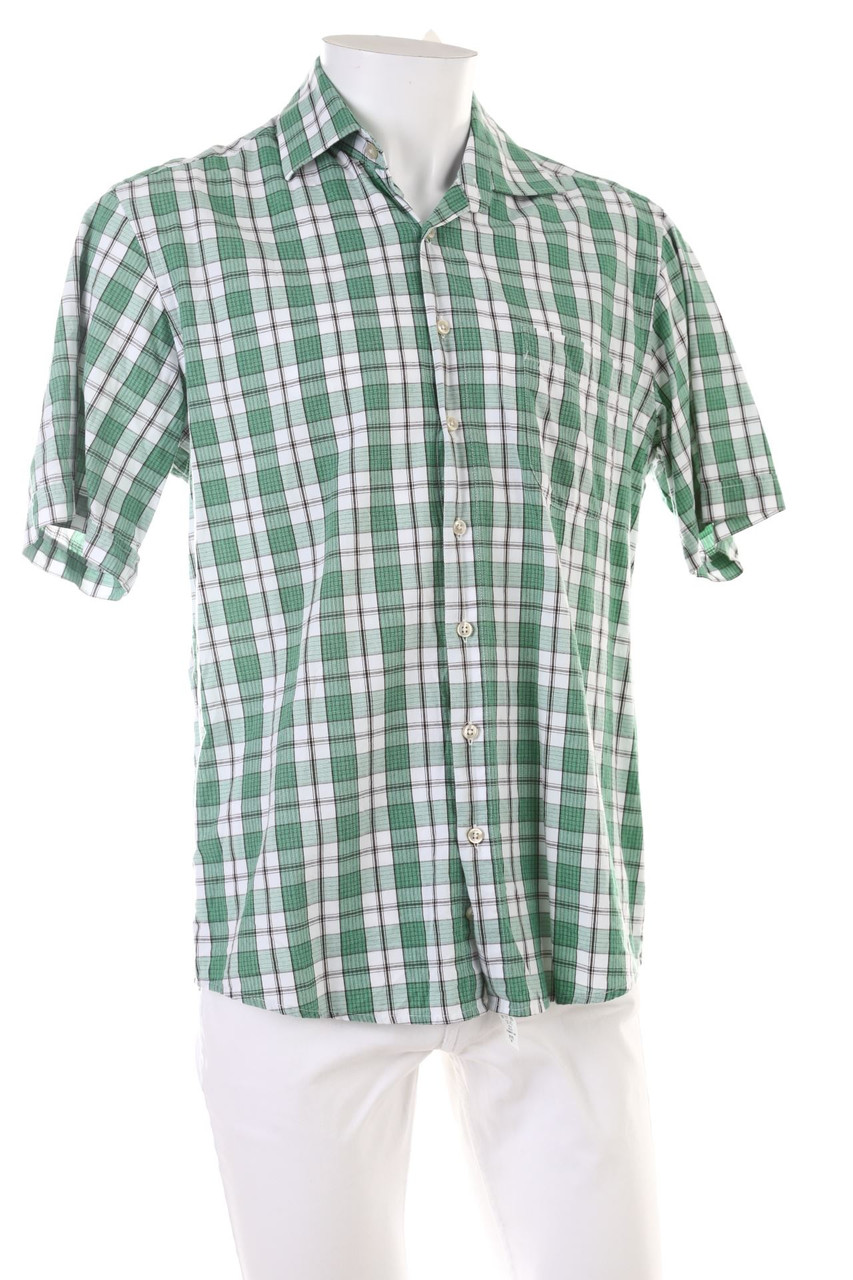 BEXLEYS - Kurzarm-Hemd mit Karo-Muster - M