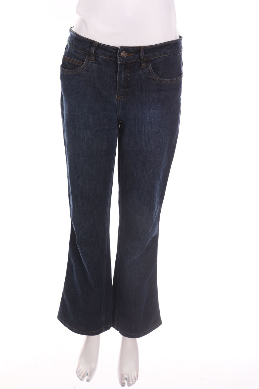comma - Dark Denim Bootcut-Jeans - M