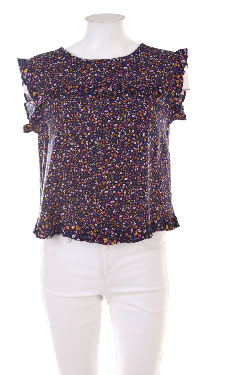Ohne Label - Kurzarm-Bluse - M