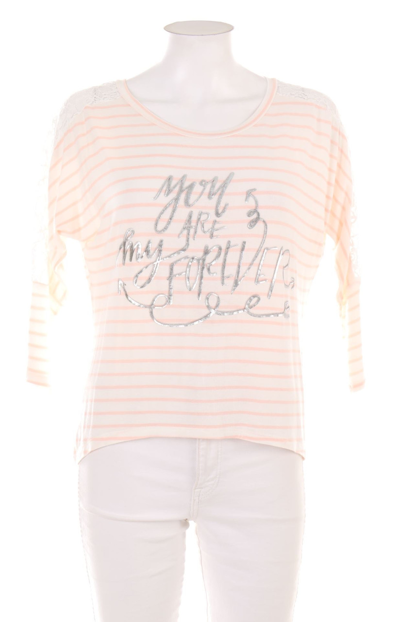 Ohne Label - Longsleeve-Shirt mit Streifen - S