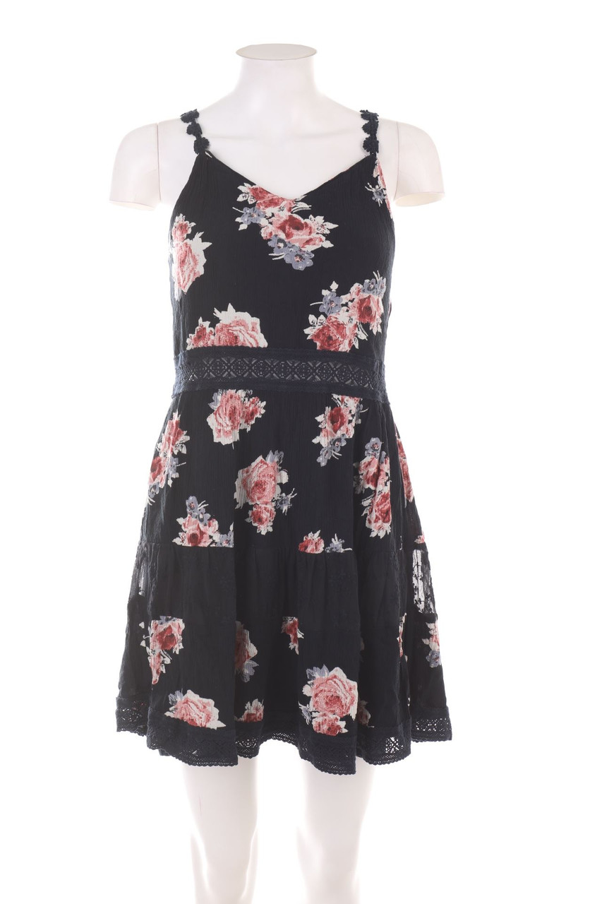 Ohne Label - Minikleid mit Blumen-Print - XS