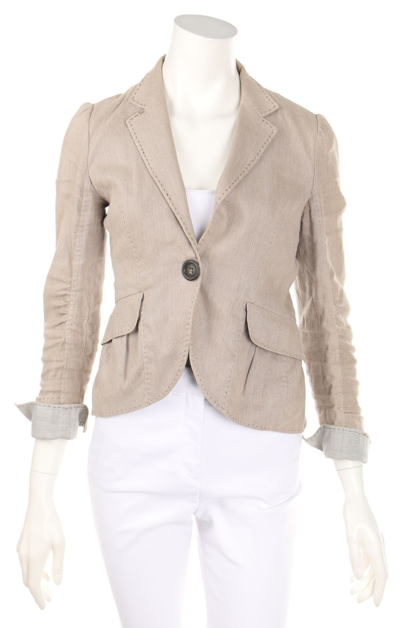 BRUNELLO CUCINELLI - Blazer aus Leinen-Mix - D 34