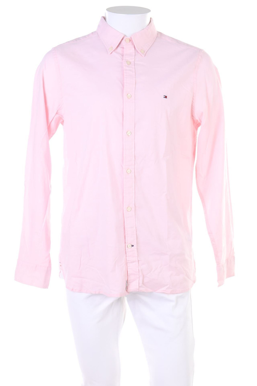 TOMMY HILFIGER - Button-down-Hemd mit Logo-Stickerei - L