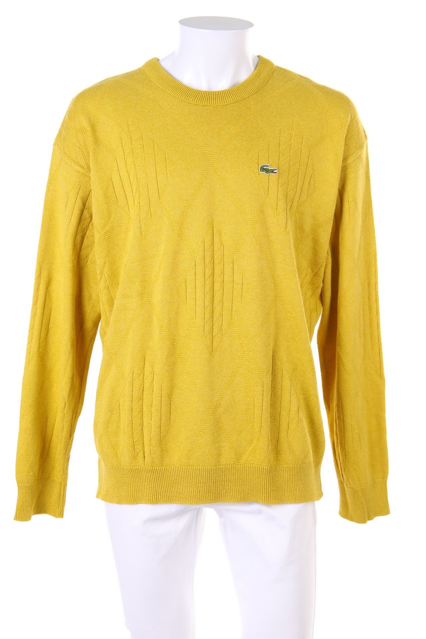 CHEMISE LACOSTE - Vintage-Pullover mit Logo-Patch - L