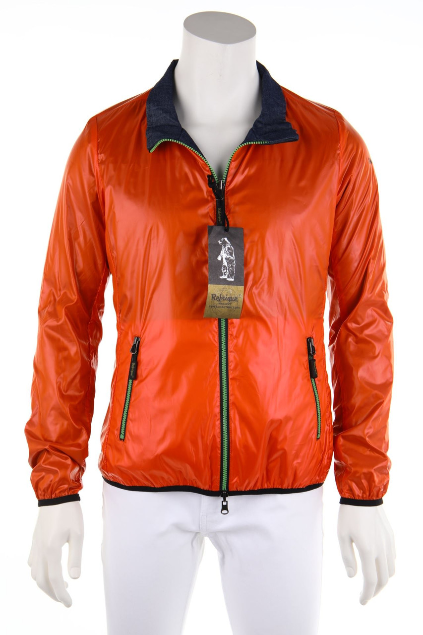 Refrigue - Wende-Windbreaker-Jacke mit Zipper - XL