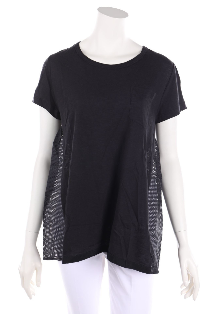 Moncler - Shirt mit Mesh-Einsatz - XS