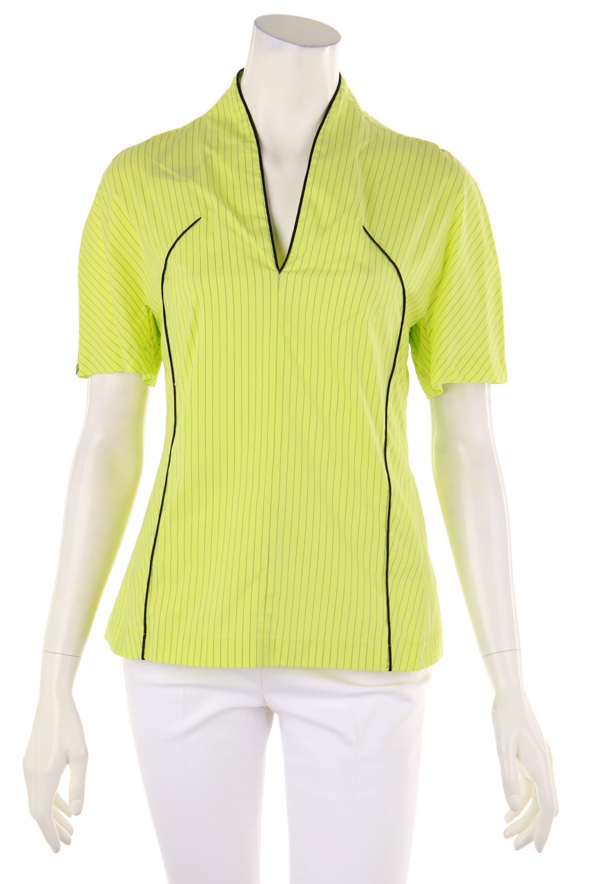 oblique creations - Kurzarm-Bluse mit Streifen - S